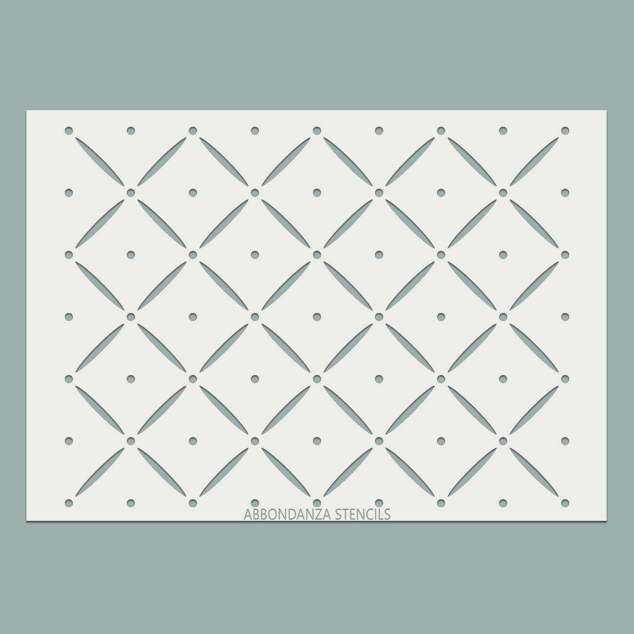 Schablone Squares & Dots Pattern