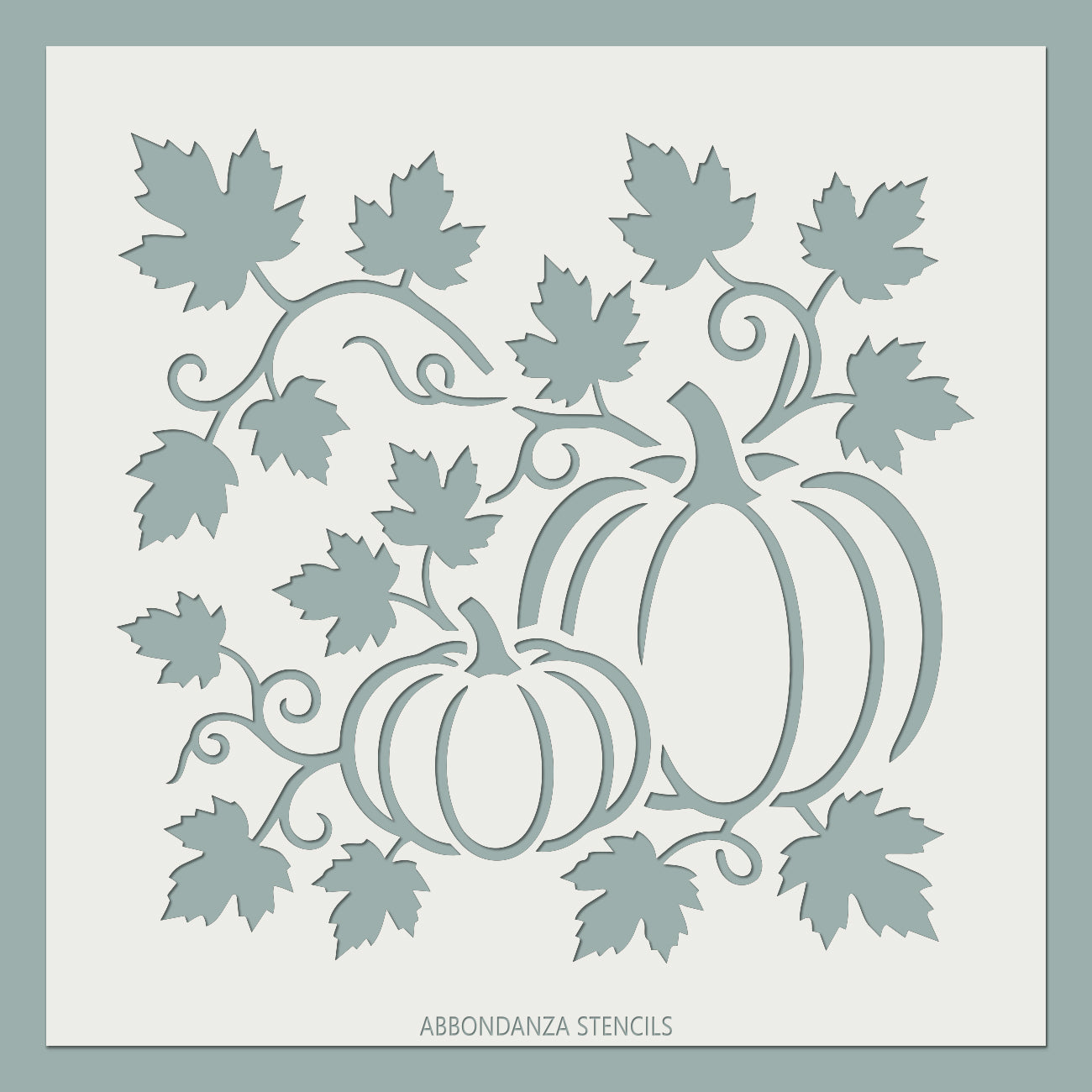 Abbondanza Kürbis-Schablone Pumpkin & Leaves