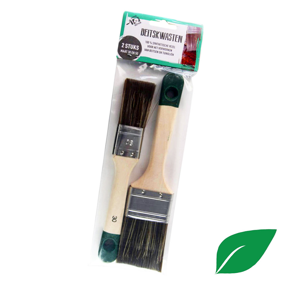 Preisgünstiges Beizpinsel-Set 2-teilig