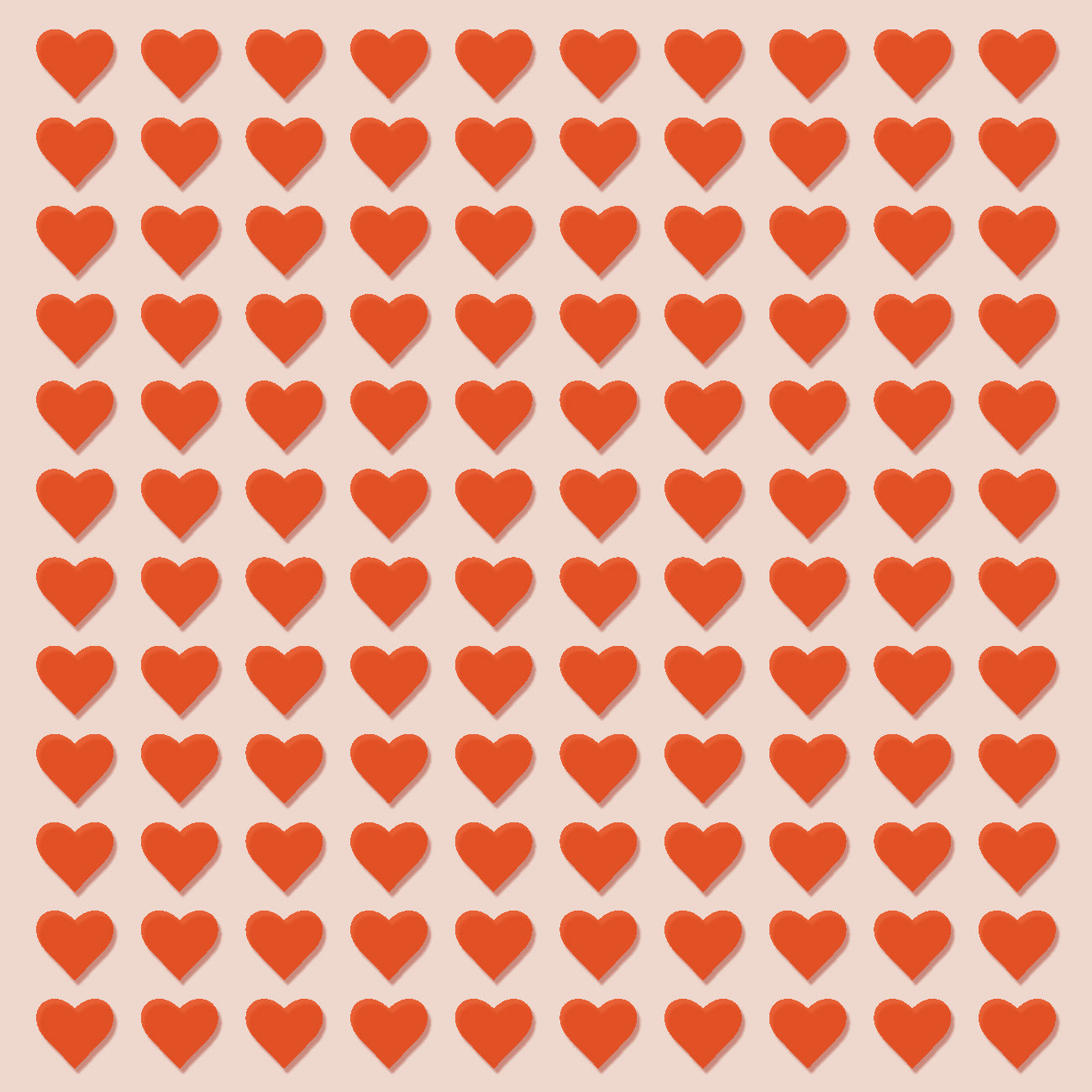 Abbondanza Schablone Heart Pattern, zum Aufbringen eines dekorativen Herzmusters