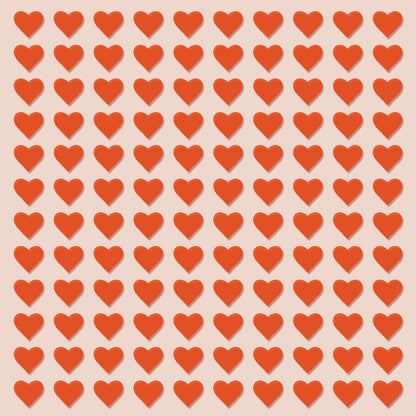 Abbondanza Schablone Heart Pattern, zum Aufbringen eines dekorativen Herzmusters