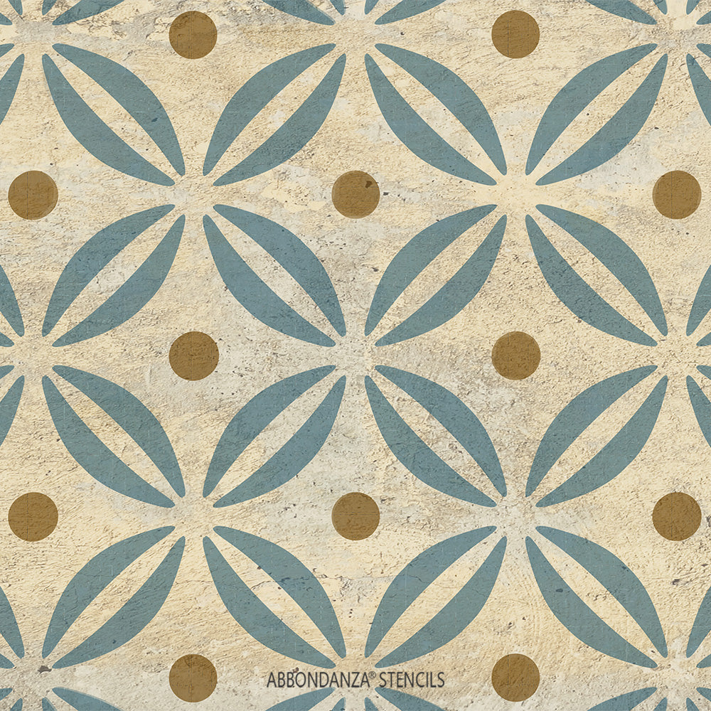 Schablone Petal Circles