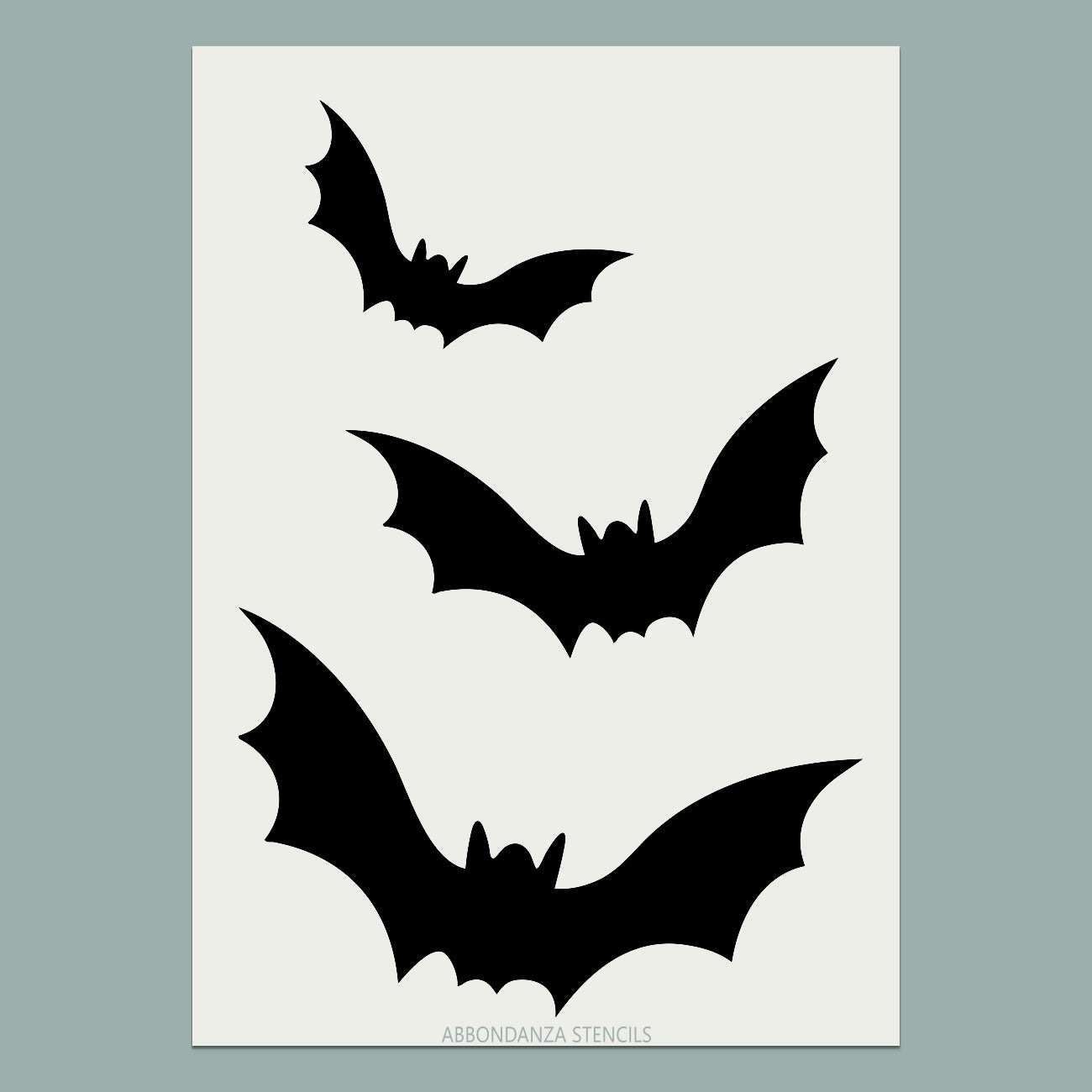 Halloween Schablone Flying Bats, Fledermäusen