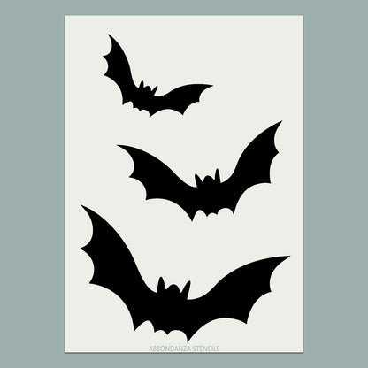 Halloween Schablone Flying Bats, Fledermäusen