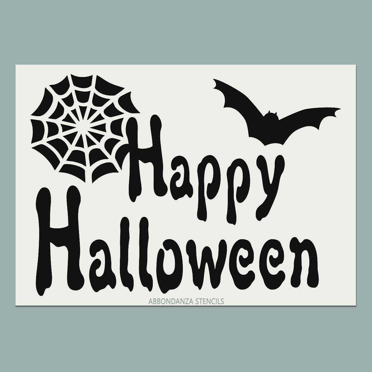 Happy Halloween Text-Schablone