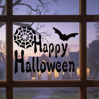 Happy Halloween Text-Schablone