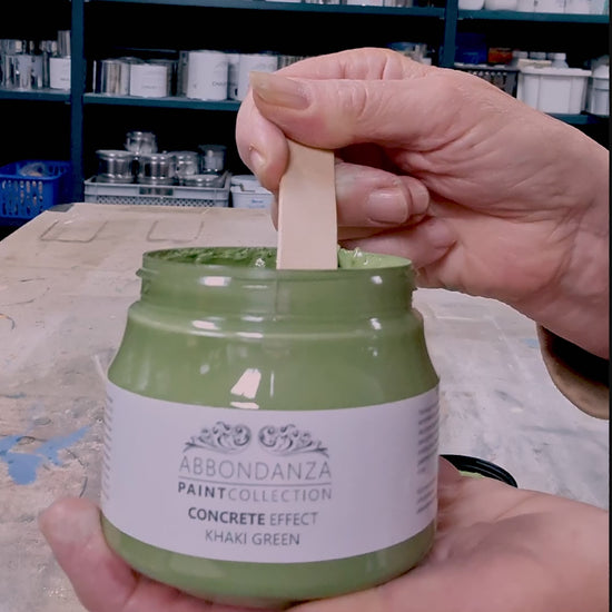 Concrete Effect Khaki Green