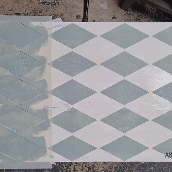 Abbondanza Stencil Harlequin schablonieren